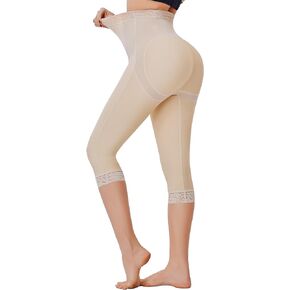 MERYOSZ Shapewear Tummy Control Shorts Body Shaper High Waisted Butt Lifting Panties Thigh Slimmer Capri Girdles