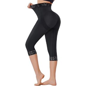 MERYOSZ Shapewear Tummy Control Shorts Body Shaper High Waisted Butt Lifting Panties Thigh Slimmer Capri Girdles