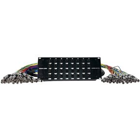 Seismic Audio - SARMSS-32x1010-32 Channel XLR TRS Combo Splitter Snake Cable - Two 10' XLR Trunks