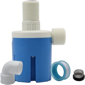 3/4" Side-Entry Built-in Type Automatic Float Valve Water Level Control Valve, for Solar Water Tank Tower Pool Aquarium(3/4 inch, Horizonal Inlet)