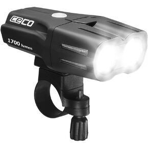 CECO-USA: 1,700 Lumen USB Rechargeable Bike Light – Tough & Durable IP67 Waterproof & FL1 Impact Resistant– Super Bright F1700 Bicycle Headlight – for Commuters, Road Cyclists & Mountain Bikers
