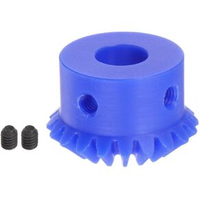 HARFINGTON 1.5 Modulus 20 Teeth 8mm Inner Hole Tapered Bevel Gear 1:1 Plastic Miter Gear with M5 Fixing Hole and 2pcs M5 Set Screws