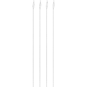 Artistic Wire Beadalon Collapsible Eye Needles 5-Inch Heavy 4 Pack