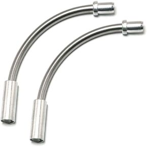 PZRT 2pcs Bike Bicycle V Brake Pipe V-brake Noodles Linear Pull Brake Cable Guide Hose 90 Degree Bicycle Brake Parts