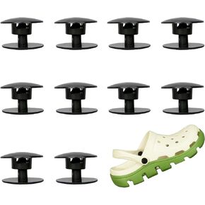 10-Pack Strap Rivets for Crocs,Replacement Parts for Croc Clog Shoes Repair Strap Buttons