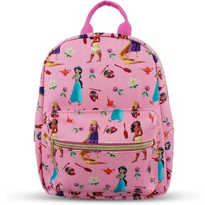 Disney Princess Mini PU Leather Backpack Purse with Adjustable Straps 10 In (Blush Pink, One Size)