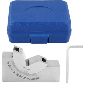 Garosa AP30 زاوية V كتلة صغيرة قابلة للتعديل زاوية كتلة الفولاذ المقاوم للصدأ الدقة قياس زاوية قابل للتعديل 75x25x36mm لطحن مخرطة أدوات الماكينات in Kuwait