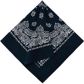 Mantieqingway Cotton Bandanas Handkerchiefs Face Mask Square Scarf Headwear for Unisex Women Men Boy Girls