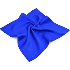 Premium 100% Pure Mulberry Silk Solid Pocket Square Handkerchief Scarf 13.5"