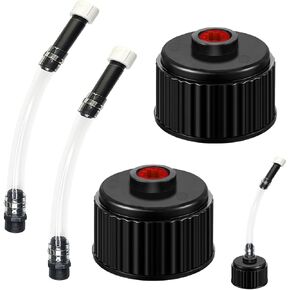 MXOYOXM 4 قطعة خرطوم إبريق الوقود غطاء استبدال إبريق الوقود LC2 لخرطوم حشو الوقود في السباق قبعات تناسب 5 جالون من الغاز in Kuwait