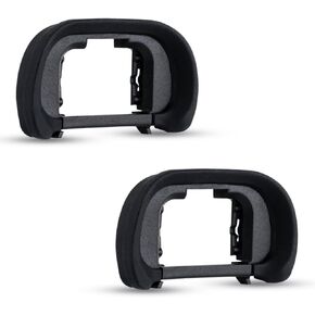 JJC 2-Pack FDA-EP18 Eyecup Eyepiece Eye Cup for Sony A7 A7II A7III A7R A7RII A7RIII A7RIV A7S A7SII A9 A99II A58 for Sony A7 A7 II A7 III A7R A7R II A7R III A7R IV A7S A7S II A99 II A58 Camera
