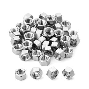 Bates- Stainless Steel Hex Nut, 3/8-16, 50 Pack, 3/8 Nuts, 3/8-16 Nut, 3/8 Hex Nut, Hex Nuts 3/8-16, Stainless Steel Nuts, Hardware Nuts, 3/8 Nut, Metal Nuts, Steel Nut