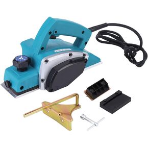 Electric Wood Planer Hand Held, 16000Rpm Hand Planer with Adjustable Planing Depth Power Planer for Woodworking Chamfer Home Use
