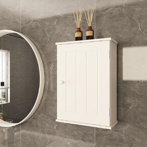 XSUQGP Small Bathroom Medicine Cabinet with Doors,Over The Toilet Storage Cabinet with Adjustable Shelves,Wall Mounted Storage Cabinet Organizer for Bathroom、Laundry Room