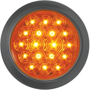 GG Grand General 76451 4 Inches Fleet Amber/Clear 18 LED Sealed Park/Turn Light