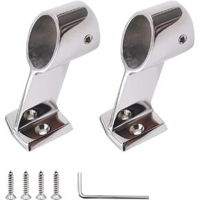 SHENGHUISS Marine Boat Handrail Fittings 316 Stainless Steel Hand Rail 60 Degree Stanchion for 1 inch Pipe