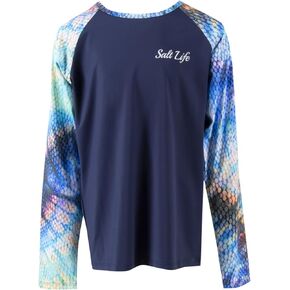 Salt Life Girls' Kaleidoscales Youth Long Sleeve Performance Tee