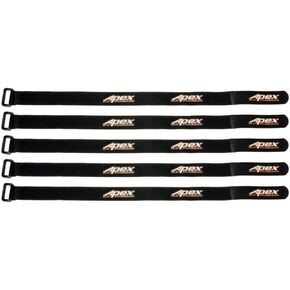 Apex RC Products 5 PACK 20mm x 400mm Lipo Battery Strap/Camera Straps 3052