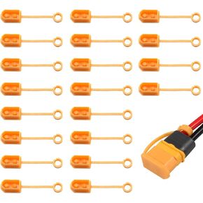 CERRXIAN 20PCS XT60 Plug Protector Cover Caps XT60 Plug Connector Dust Lost Protector Shell Insulated Stopper for RC Lipo Battery Dust-Proof Moisture-Proof Caps