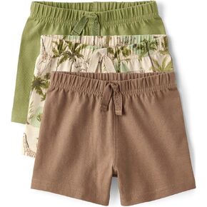 The Children's Place Baby Boys' and Newborn Cotton Pull on Everyday Shorts