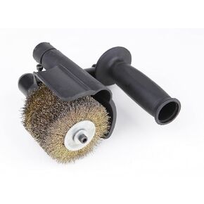 Aidelife Synthetic Fibre Abrasive Brush Drum for Grinding Machine Renovator,for Flat Metal and Wood Surfaces and for Satin Finishing of Unpainted Metals Ø120x100, Wire Drawing Machine Attachment