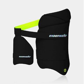 moonwalkr 2.0 Cricket Batting Thigh Guard Black (Large, Right Hand)