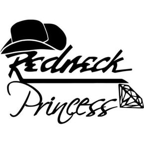 Redneck Princess Cowgirl Diamond Graphic Car Truck Windows Decor Decal Sticker - Die Cut Vinyl Decal for Windows, Cars, Trucks, Tool Boxes, laptops, MacBook - virtually Any Hard, Smooth Surface