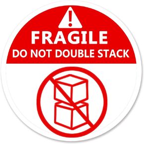 Do Not Stack Shipping Labels,Shipping Warning Stickers for Package,Box,Fragile Stickers,3 Inch 300 Pcs