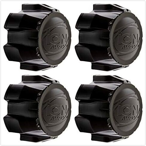 Tonet Matte Black ION Alloy Wheel Rim Center HUB Cap 171 174 179 6 العروة C101711MB 11531580F-2 C202202 (1) in Kuwait