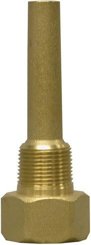 Winters TIW Series Brass Industrial 9IT Thermowell, 3-1/2" Stem, 3/4" NPT Connection, 2-1/2" Insertion Length in Kuwait