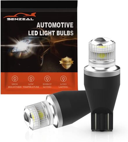 Senzeal 912 921 LED Bulb Reverse Light Bulb 3030 SMD 6000K White CANBUS Error Free T15 W16W 922 906 Led Lights Replacement (Pack of 2) in Saudi Arabia