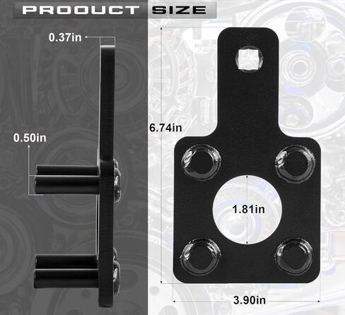 Bonbo Crankshaft Wrench Crankshaft Holding Tool Fixing Tool for crankshaft Pulley Crankshaft Vibration Harmonic Damper Holder Tool 10198A for VW Routan Dodge Chrysler Ram 3.6L 3.2L 3.0L Engine in Saudi Arabia