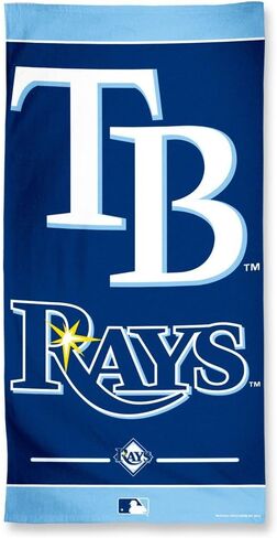 WinCraft MLB Tampa Bay Rays Beach Towel, 30"x60", Team Color in Saudi Arabia