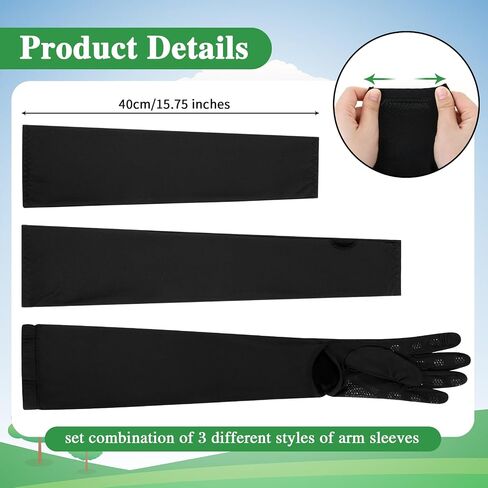 Cotwinter 3 Pairs UV Sun Protection Arm Sleeves Cooling Sports Sleeve Compression Arm Sleeves for Women Men Sleeve Covers for Arms in Saudi Arabia