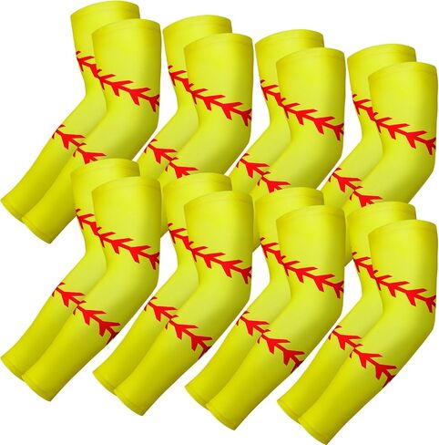 Shihanee 8 Pair Sports Event Arm Sleeves, Baseball Arm Sleeves, Basketball Arm Sleeves, Football Arm Sleeves for Sports in Saudi Arabia