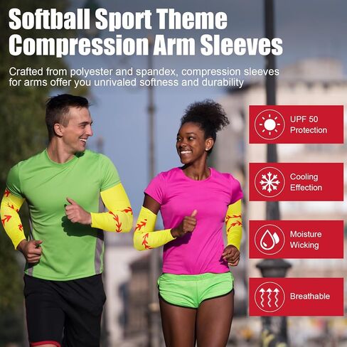 Shihanee 8 Pair Sports Event Arm Sleeves, Baseball Arm Sleeves, Basketball Arm Sleeves, Football Arm Sleeves for Sports in Saudi Arabia