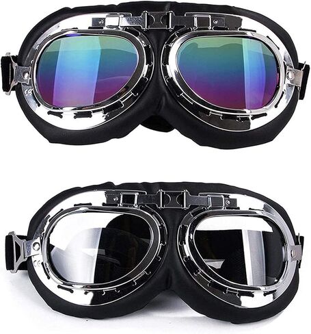 SEIS Dog Windproof Glasses Large Dog Sunglasses Pet Folding Winter Windproof Sunglasses Sled Dog Goggles (Colorful+ White) in Saudi Arabia