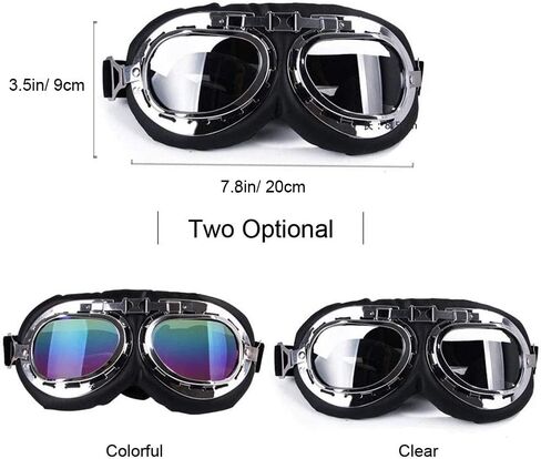 SEIS Dog Windproof Glasses Large Dog Sunglasses Pet Folding Winter Windproof Sunglasses Sled Dog Goggles (Colorful+ White) in Saudi Arabia