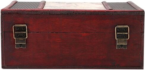 صندوق المجوهرات، منظم حامل المجوهرات، منظمات صناديق المجوهرات، منظم صندوق تخزين المجوهرات الخشبي الصغير للمستندات، تصميم على الطراز الصيني in Kuwait