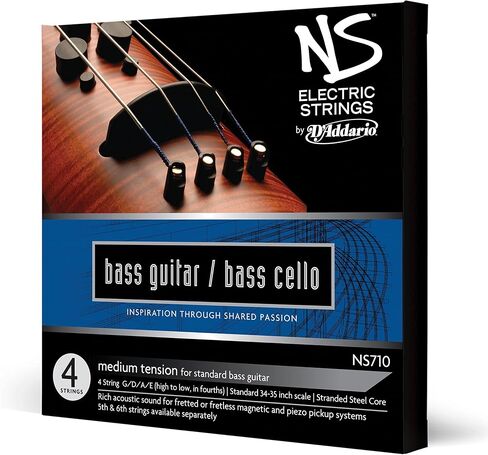 D'Addario NS Electric Bass/Cello Single A String, 4/4 Scale, Medium Tension in Saudi Arabia