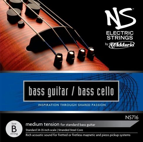 D'Addario NS Electric Bass/Cello Single A String, 4/4 Scale, Medium Tension in Saudi Arabia
