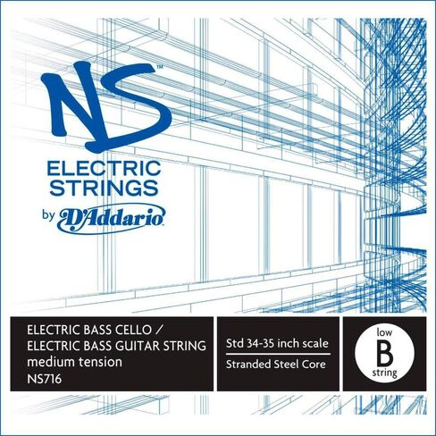 D'Addario NS Electric Bass/Cello Single A String, 4/4 Scale, Medium Tension in Saudi Arabia