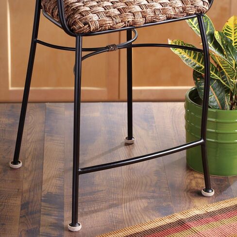 Super Sliders 1" Round Self-Stick Formed Felt Furniture Pads with More Protection for Surfaces and Furniture Legs, Beige (4 Pack) in Kuwait