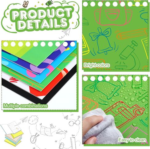 Harloon 24 Pcs Inspirational Privacy Folders for Students Classroom Desk Divider Large Corrugated Privacy Folders Study Carrel Privacy Boards for Student Testing Reduces Distraction (Stationery) in Saudi Arabia
