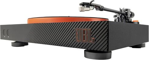 مجموعة القرص الدوار JBL Spinner BT AptX-HD بتقنية البلوتوث مع فرشاة تسجيل من ألياف الكربون (أسود/برتقالي) in Saudi Arabia