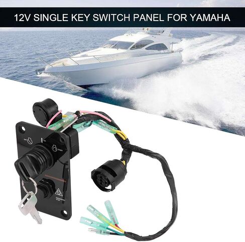 For Yamaha Outboard Key Switch Panel 12V Single Key Switch Panel Assembly for Yamaha Outboard Yacht 704-82570-12-00 Boat Switch Panel in Saudi Arabia