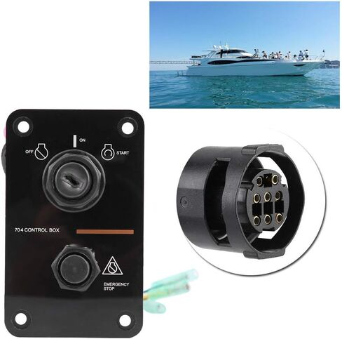 For Yamaha Outboard Key Switch Panel 12V Single Key Switch Panel Assembly for Yamaha Outboard Yacht 704-82570-12-00 Boat Switch Panel in Saudi Arabia