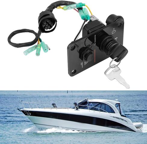 For Yamaha Outboard Key Switch Panel 12V Single Key Switch Panel Assembly for Yamaha Outboard Yacht 704-82570-12-00 Boat Switch Panel in Saudi Arabia