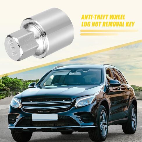 uxcell 1 Set 316 Wheel Lock Lug Nut Anti Theft Lug Nut Screw Removal Socket Key for Mercedes Benz Wheel Lock Key with Protector Nut Socket in Saudi Arabia