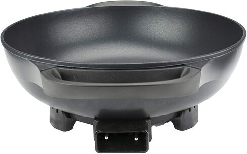 Brentwood Appliances SK-69BK مقلاة كهربائية مسطحة القاع غير قابلة للالتصاق مقاس 13 بوصة مع غطاء زجاجي بفتحات تهوية، أجهزة مطبخ أخرى، عادية، أسود in Kuwait